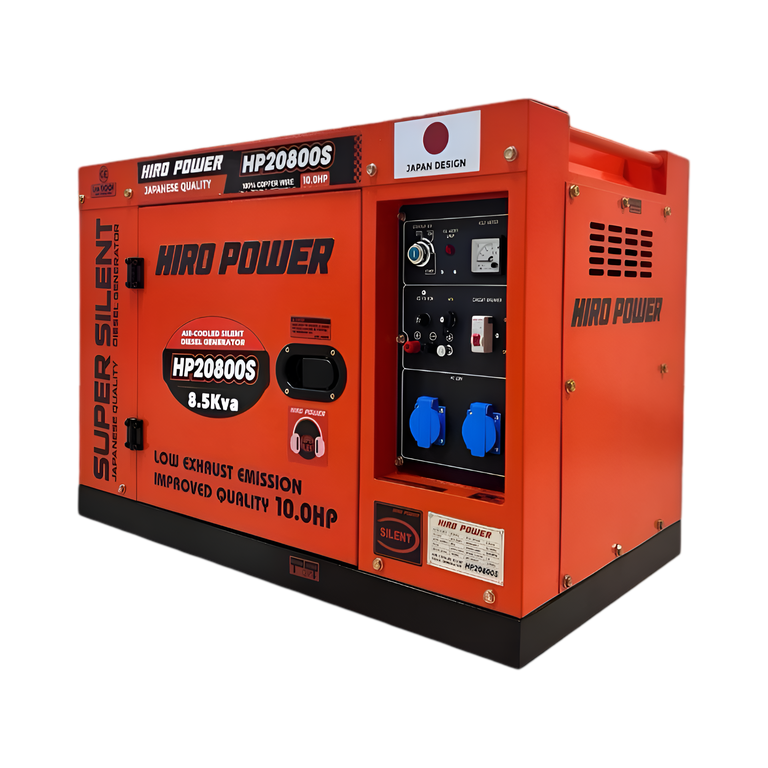 مولد كهرباء ديزل منخفض الصوت HIROPOWE 230V 8.5kva